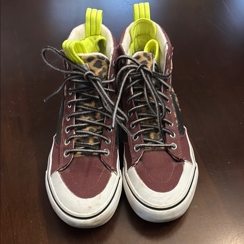 Vans Custom Made Leopard High-Top Sneakers women’s 6.5, men’s 5.0 - Picture 4 of 9